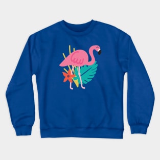 Tropical Flamingo Crewneck Sweatshirt